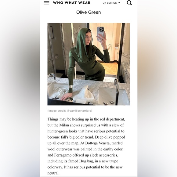 Zara Military Mini - Olive. NWT. - Picture 2 of 9